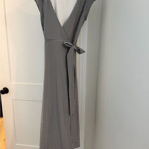 Wayre Black and White Gingham Maxi Dress